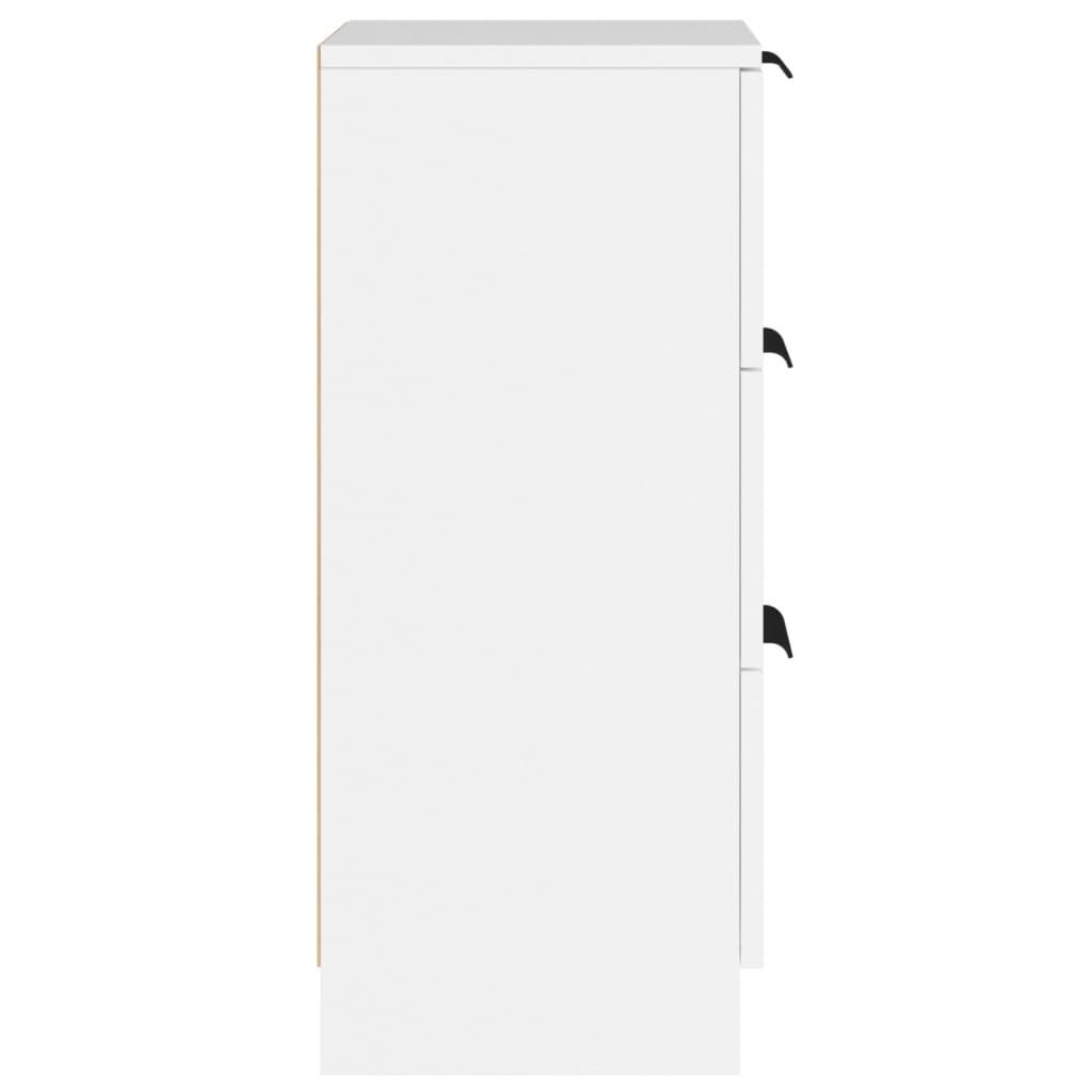 Skænk 30x30x70 cm konstrueret træ hvid (OUTLET A+)