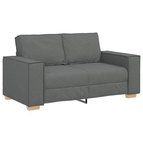 2 personers sofa med hynder stof mørkegrå