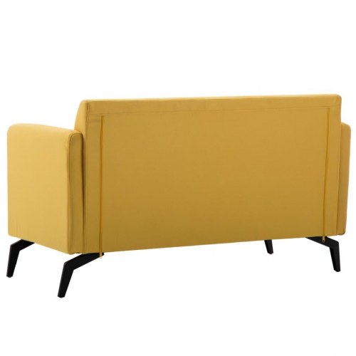 2-personers sofa stofbeklædning 115 x 60 x 67 cm gul