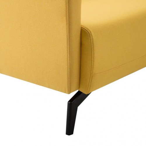 2-personers sofa stofbeklædning 115 x 60 x 67 cm gul