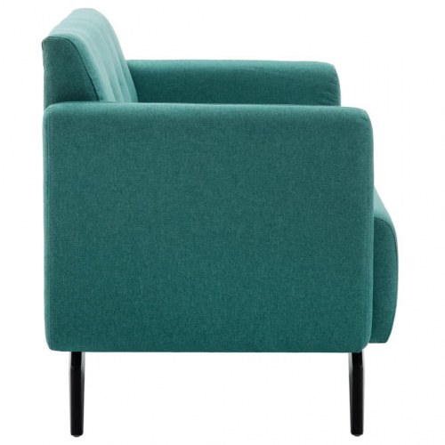 2-personers sofa 115x60x67 cm stofbetræk grøn