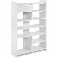 Skostativ MÜNSTER Hvid Rektangulær 71,5 x 25 x 109 cm