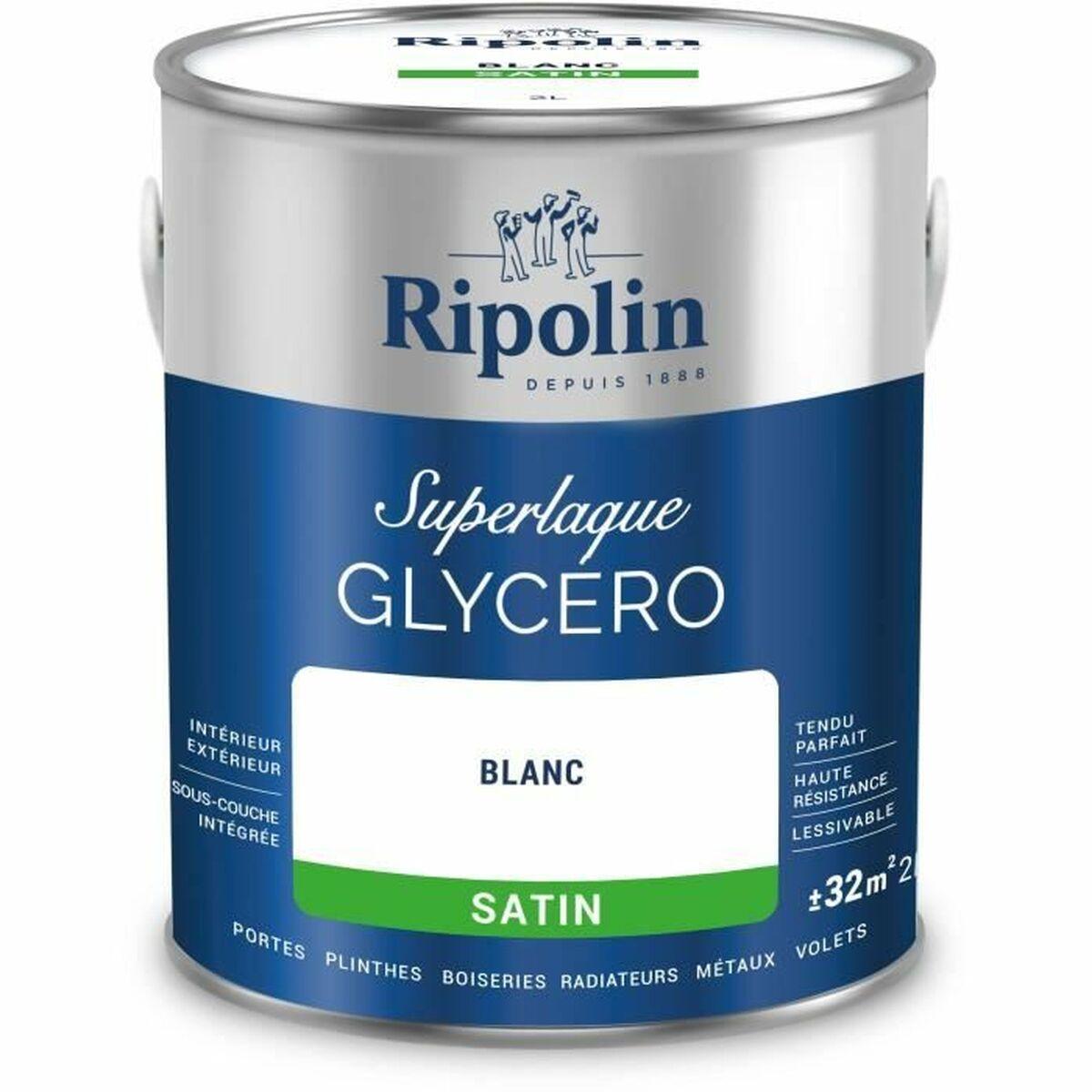 Ripolin grunderingsmaling 447559 - Hvid, satin, 2 l