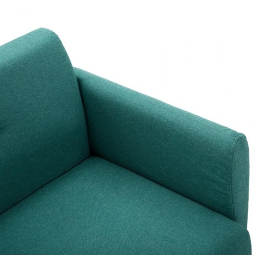 2-personers sofa 115x60x67 cm stofbetræk grøn
