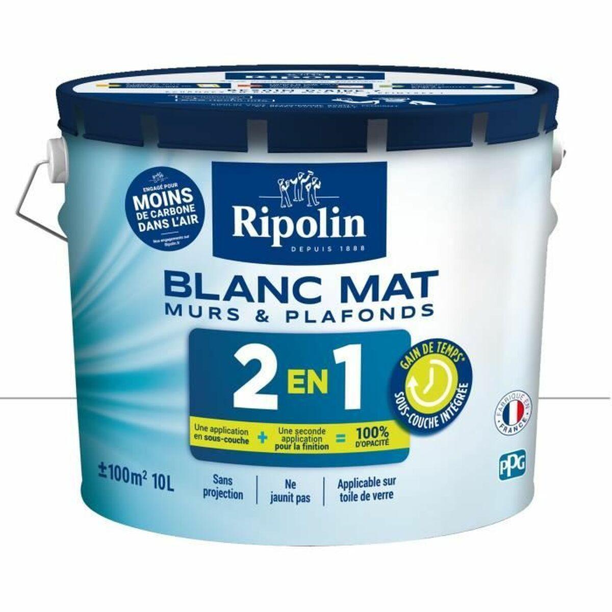 Ripolin grunderingsmaling hvid mat - 10 l