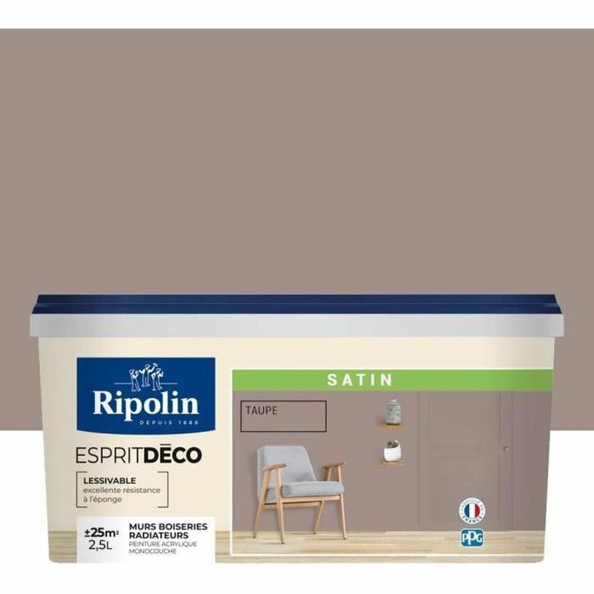 Ripolin grunderingsmaling - brun, satin, 2,5 l