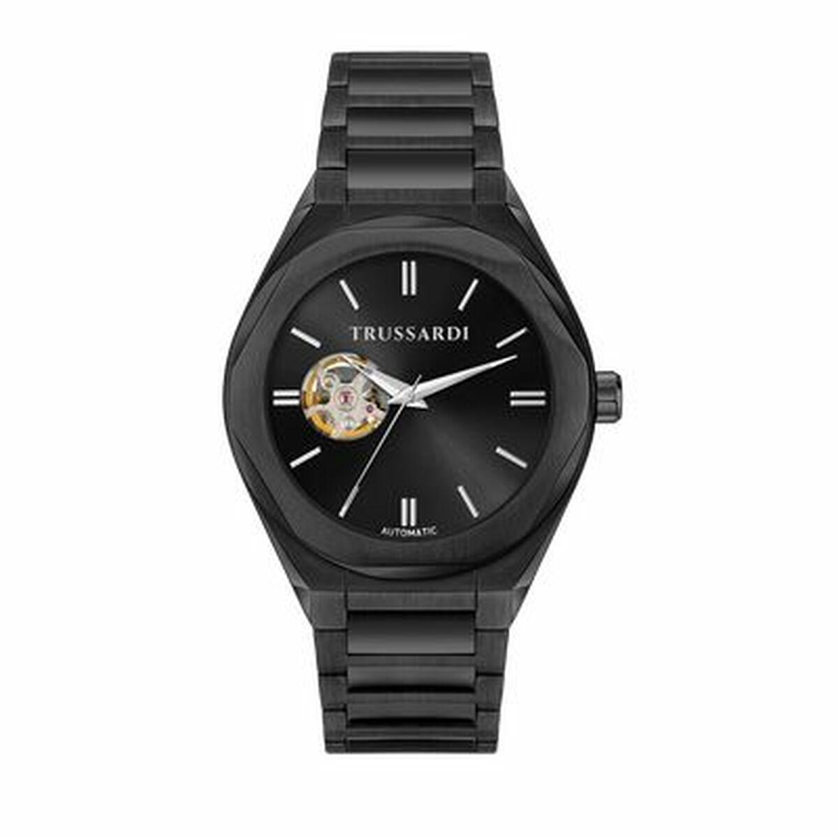 Trussardi herreur R2423156001, automatisk, Ø 42 mm - sort stål
