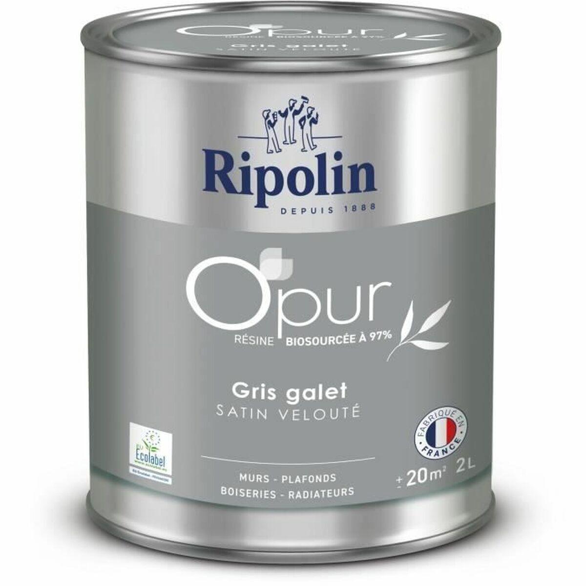 Ripolin grunderingsmaling - grå, satin finish, 2 l