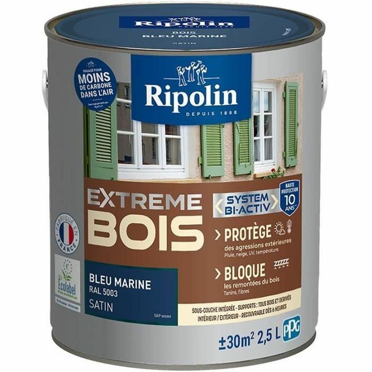 Ripolin grunderingsmaling blå, satin - 2,5 l
