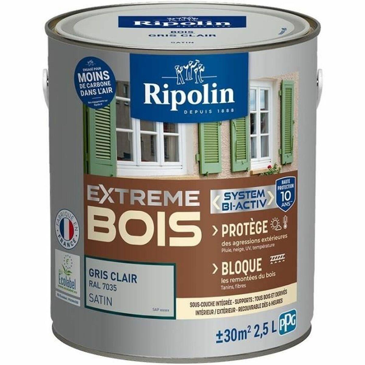 Ripolin grunderingsmaling - grå satin, 2,5 l