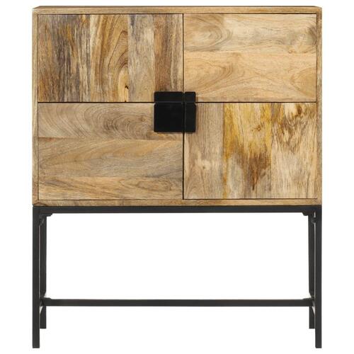 Skænk 80x30x95 cm massivt ru mangotræ