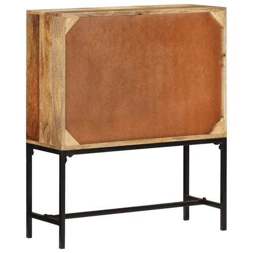 Skænk 80x30x95 cm massivt ru mangotræ