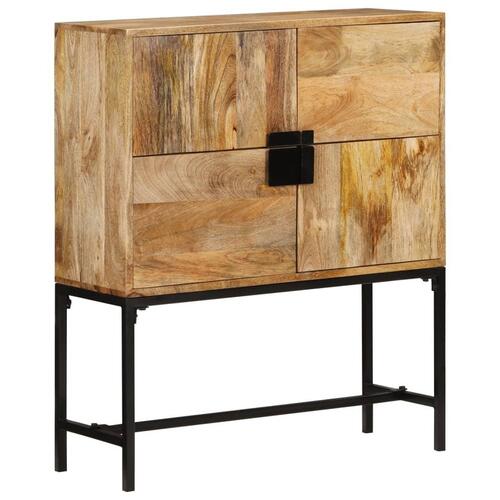 Skænk 80x30x95 cm massivt ru mangotræ