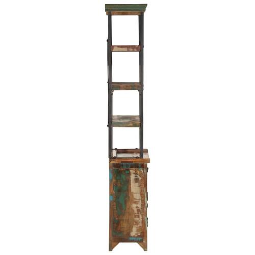 Reol 55x30x180 cm massivt genbrugstræ