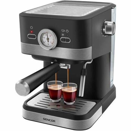 Superautomatisk kaffemaskine Sencor SES 1721BK Sort Grå 1050 W