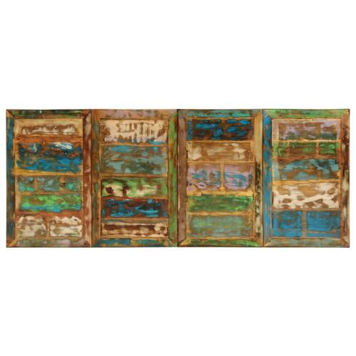 Spisebord 220x90x77 cm massivt genbrugstræ