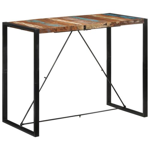 Barbord 140x70x110 cm massivt genbrugstræ