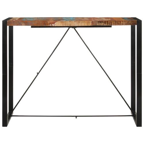 Barbord 140x70x110 cm massivt genbrugstræ