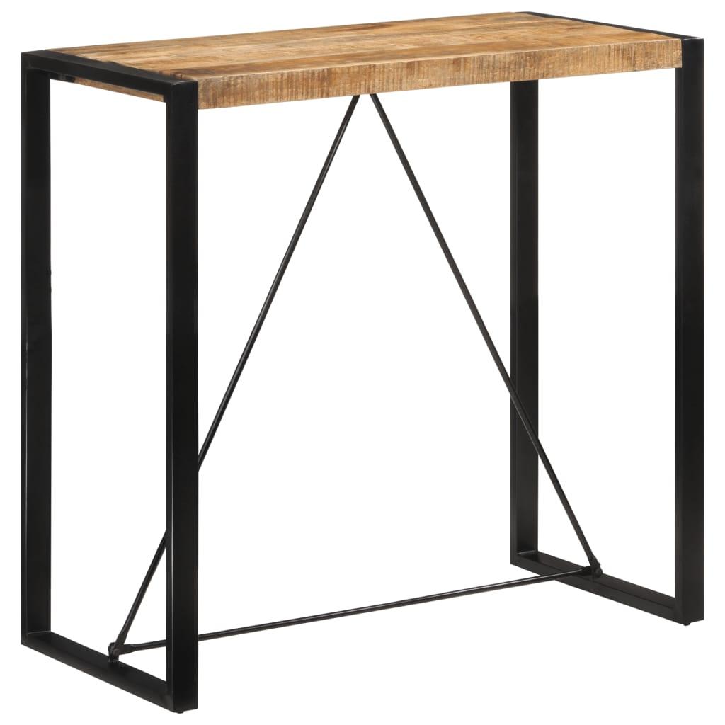 Barbord 110x55x110 cm massivt ru mangotræ