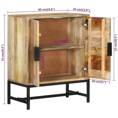 Skænk 60x35x75 cm massivt mangotræ