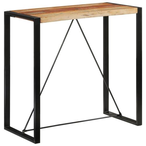 Barbord 110x55x110 cm massivt genbrugstræ