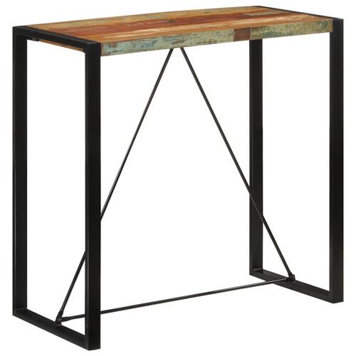 Barbord 110x55x110 cm massivt genbrugstræ