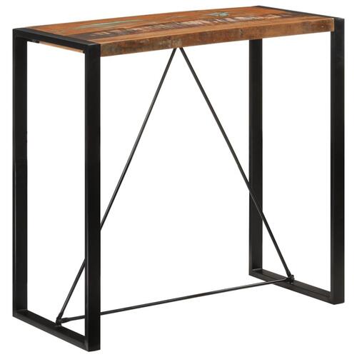 Barbord 110x55x110 cm massivt genbrugstræ