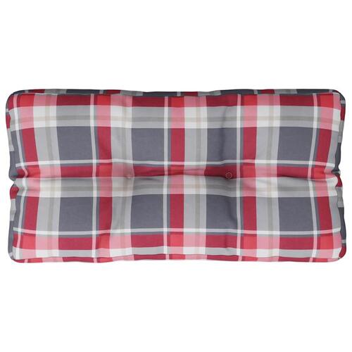 Pallehynde 70x40x12 cm stof rødternet
