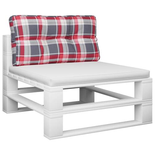 Pallehynde 70x40x12 cm stof rødternet