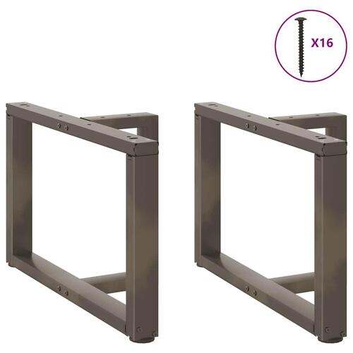 Sofabordben T-formet 2 stk. naturstål 60x25x(42-43) cm stål