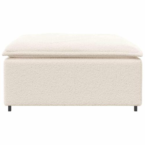 Modulær sofa fodskammel modul 100x100x48 cm cremefarvet