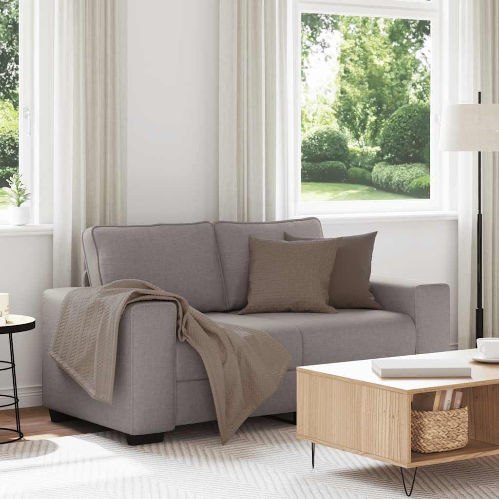 2-personers sofa 120 cm stof gråbrun