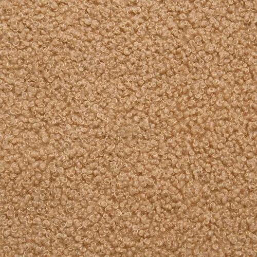 Modulsofa med fodskammel&puder krøllet uldlignende stof beige