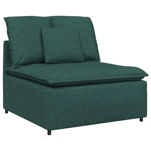 Modulsofa med hynder mørkegrøn