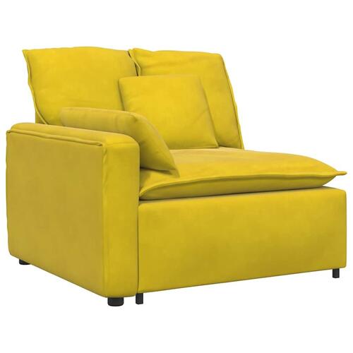 Modulsofa med hynder gul