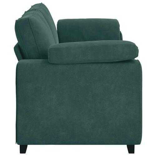 3-personers sofa 178 cm fløjl mørkegrøn