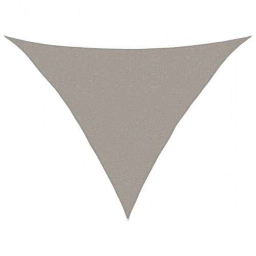 Solsejl trekant 2,5 × 2,5 × 3,5 m - HDPE 160 g/m², lysegrå