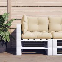 Pallehynder 3 stk. stof beige