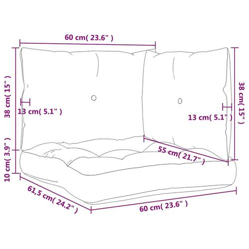 Pallehynder 3 stk. stof beige
