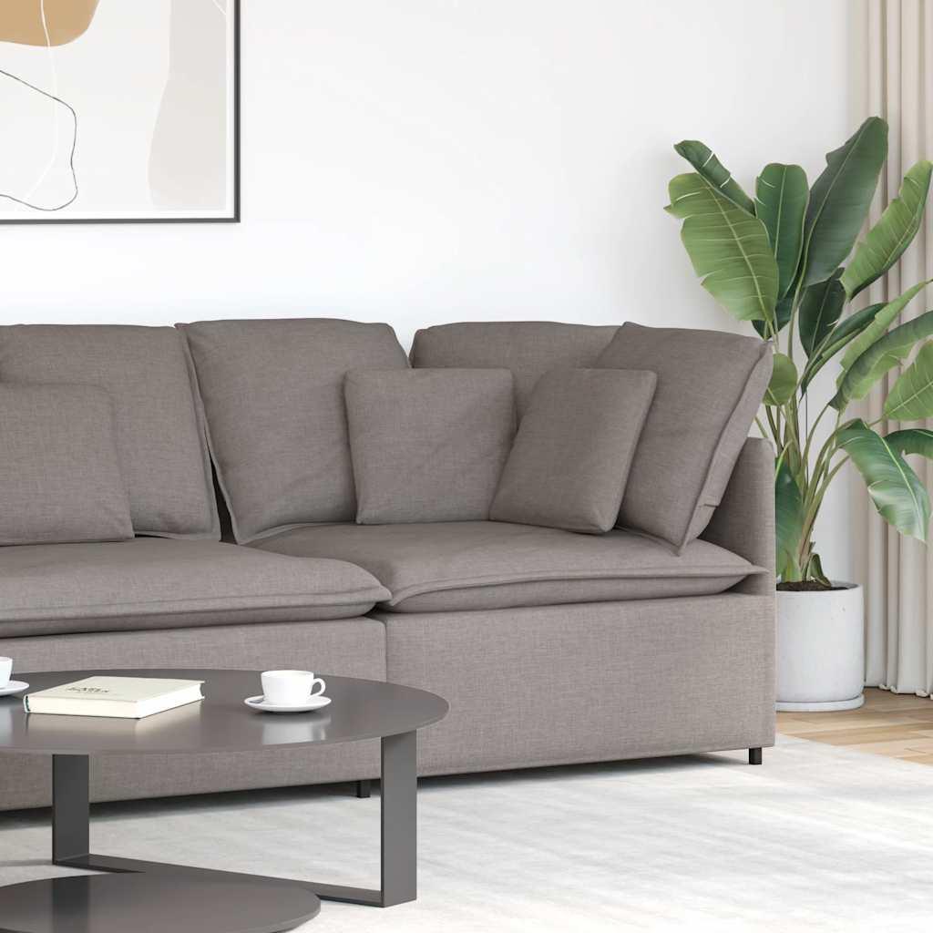 Modulsofa hjørnemodul med hynder 100 cm gråbrun