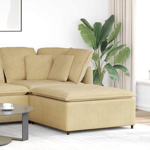 Modulær sofa fodskammel modul 100x100x48 cm lysegrøn grå