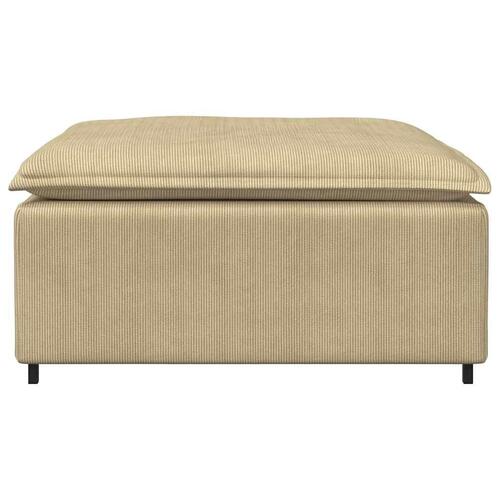 Modulær sofa fodskammel modul 100x100x48 cm lysegrøn grå