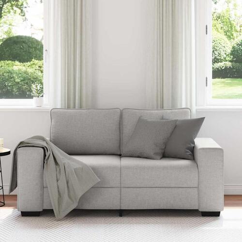 2-personers sofa 120 cm stof skygrå