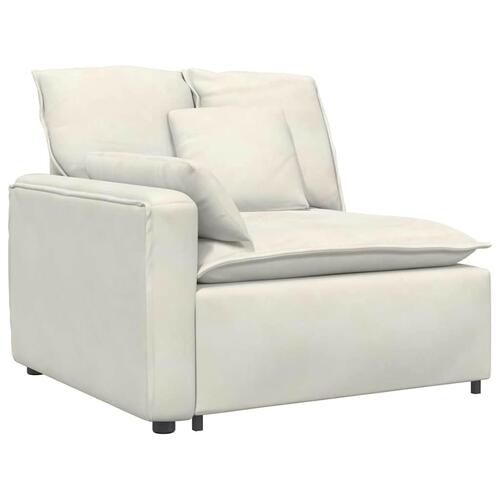 Modulsofa med hynder cremefarvet