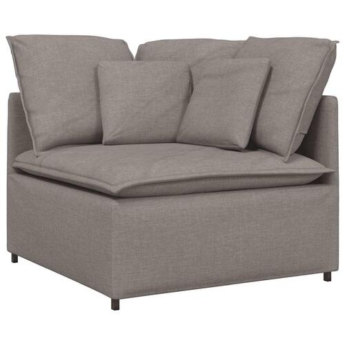 Modulsofa med hynder stof gråbrun