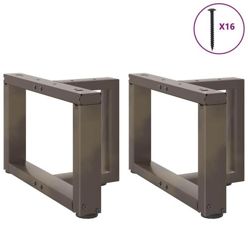 Sofabordben T-formet 2 stk. naturstål 50x25x(30-31) cm stål