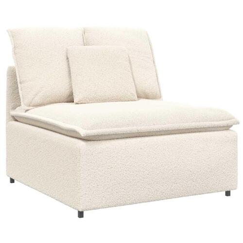 Modulopbygget sofacentermodul med hynder 100cm cremefarvet