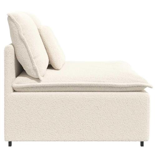 Modulopbygget sofacentermodul med hynder 100cm cremefarvet