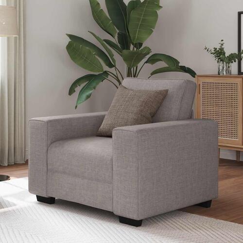 Lænestol 60 cm stof gråbrun