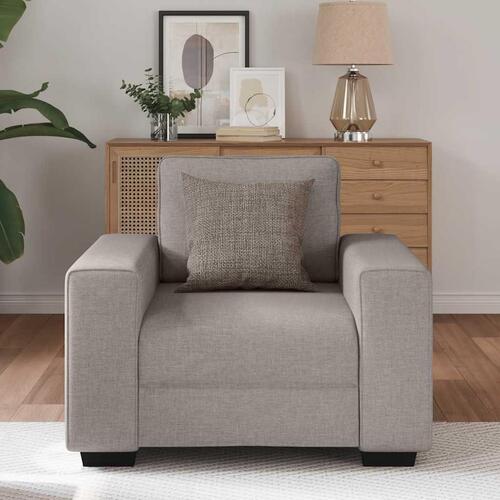 Lænestol 60 cm stof gråbrun